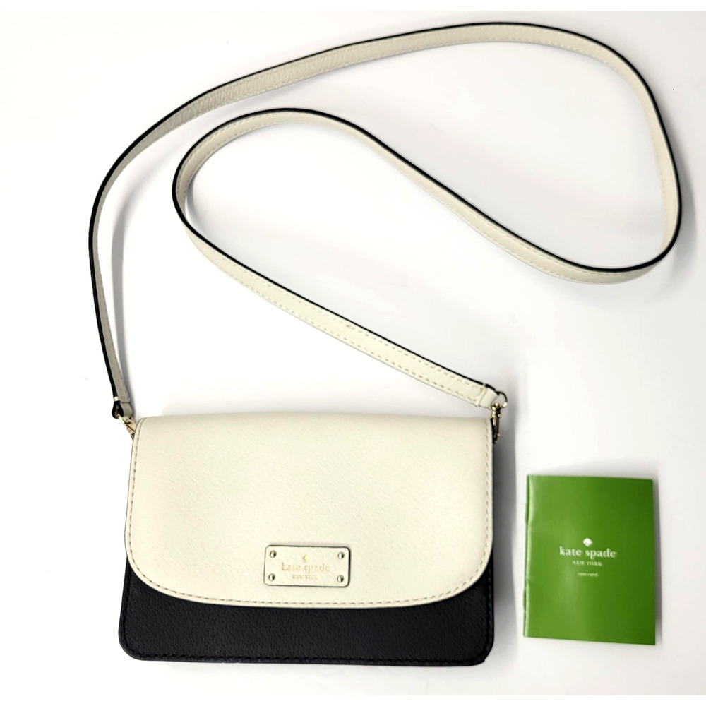 Kate Spade Crossbody Bag Womens Small Muiticolor Leather Pebble Colorblock Purse
